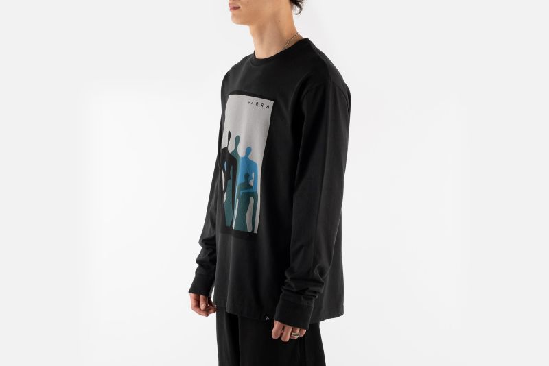 THE MUSEUM VISITOR★韓国★FULL PRINTING LONG SLEEVE (BLACK) By Parra The Visitors Long Sleeve